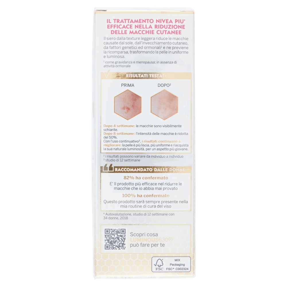 Nivea Cellular Luminous630 Anti-Macchie Siero Anti-Macchie Trattamento Avanzato 30 ml